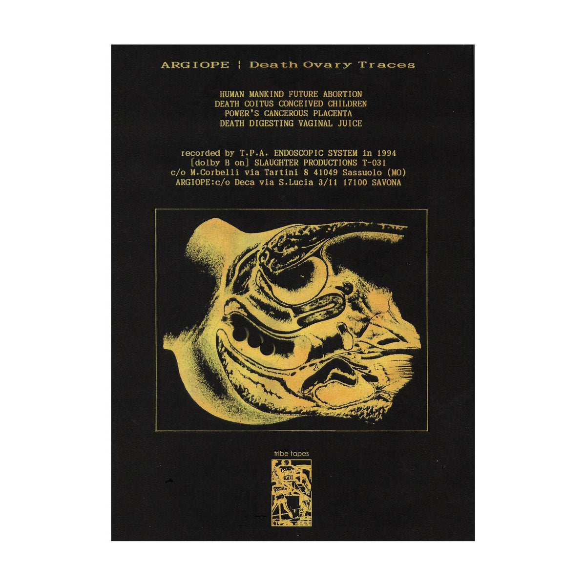 Argiope - Death Ovary Traces CD
