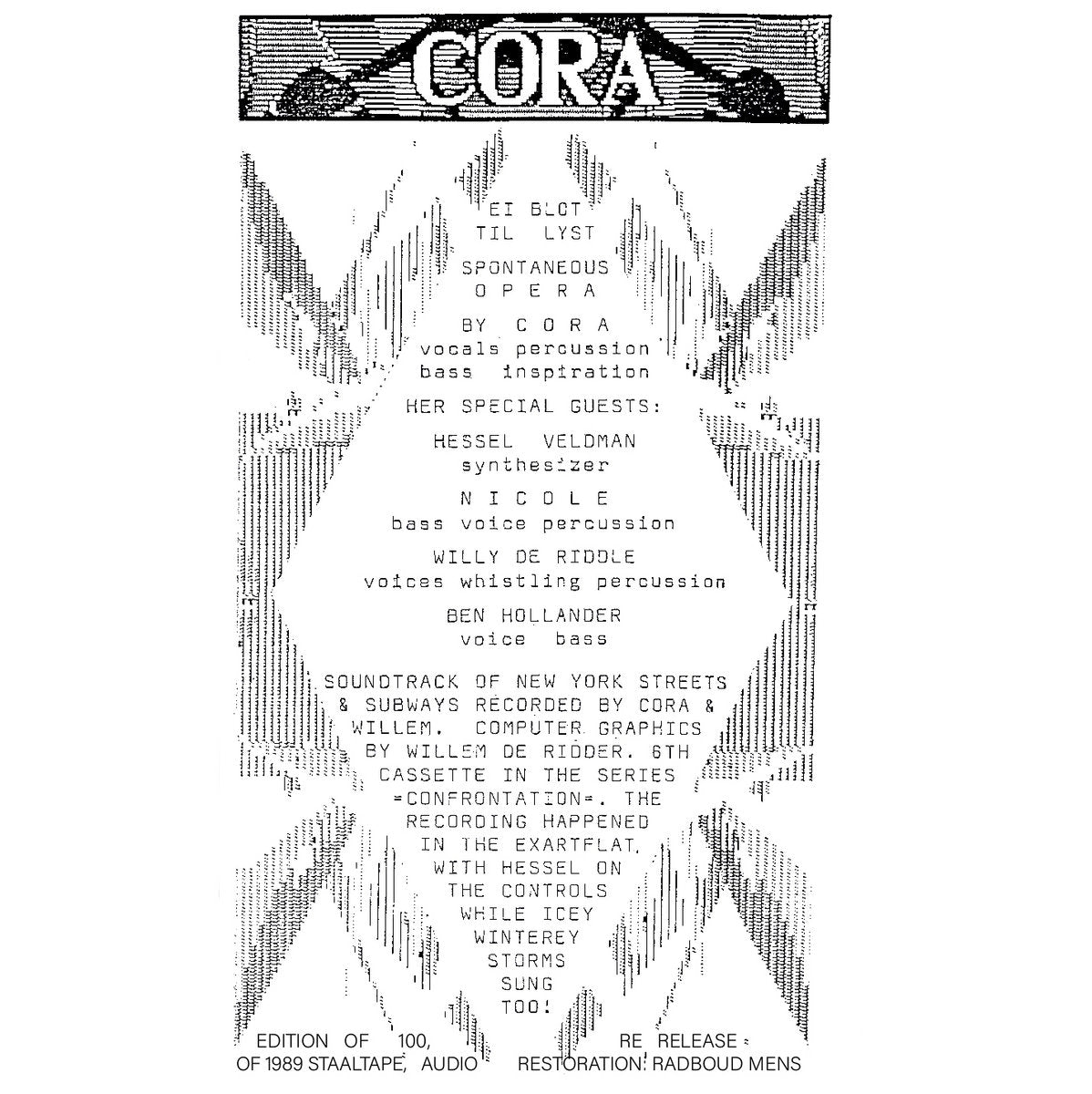 Cora - Ei Blot Til Lyst, Spontaneous Opera CD