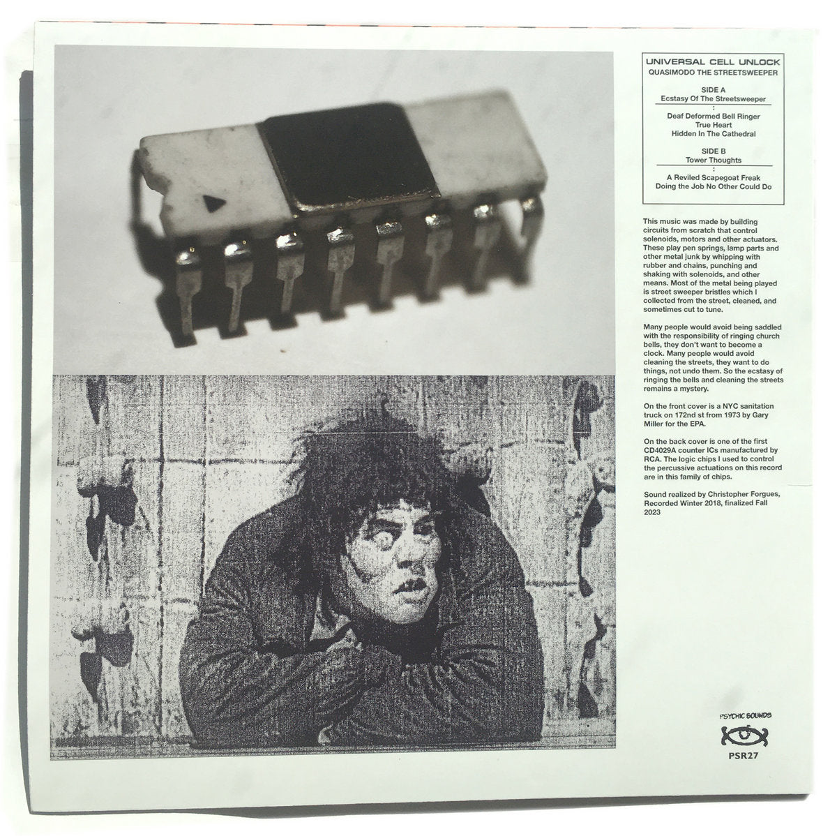 Universal Cell Unlock - Quasimodo the Street Sweeper LP
