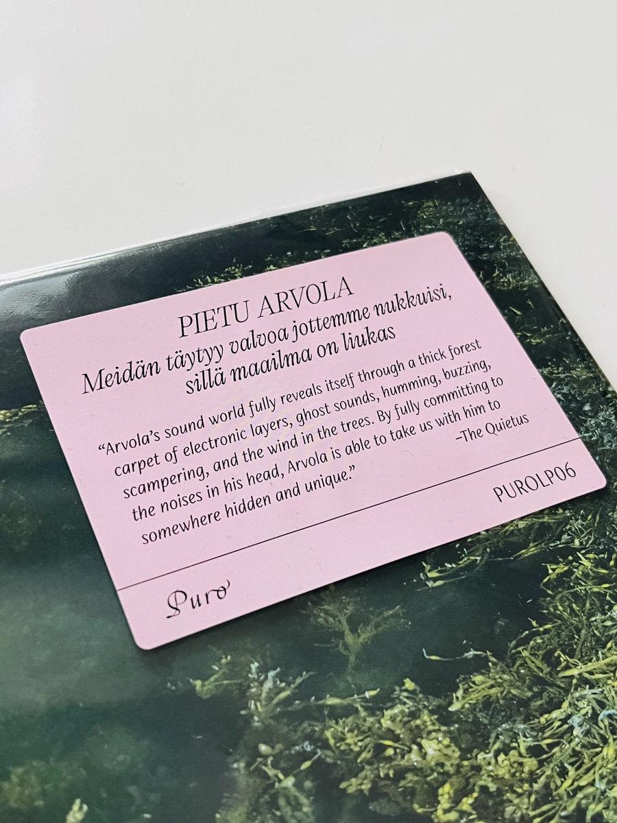 Pietu Arvola - Meidän täytyy valvoa jottemme nukkuisi, sillä maailma on liukas LP