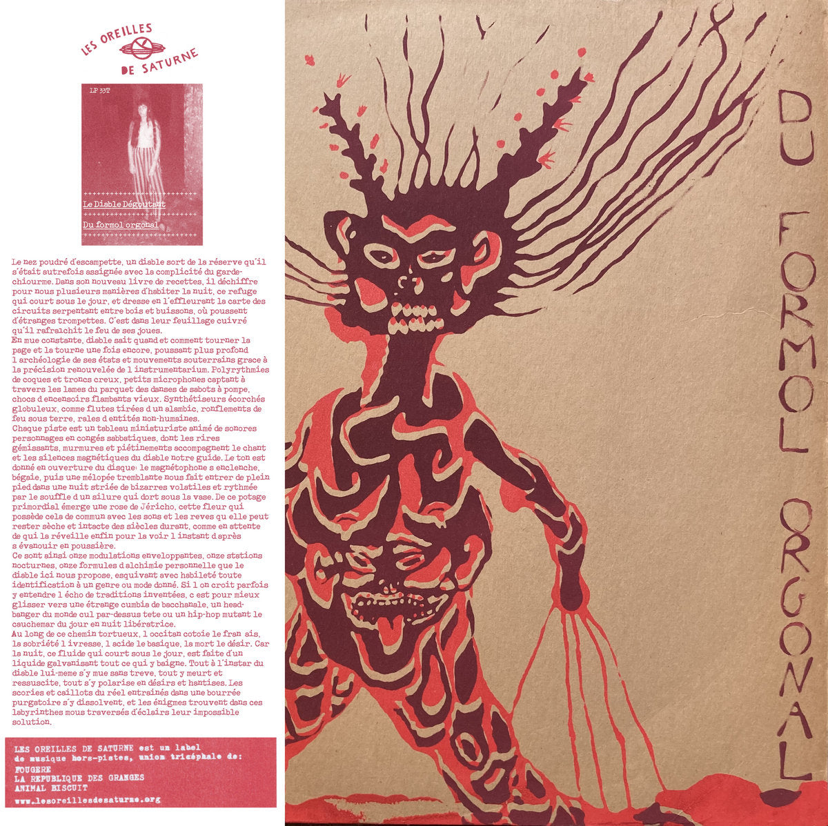 Le Diable Dégoutant - Du formol orgonal LP