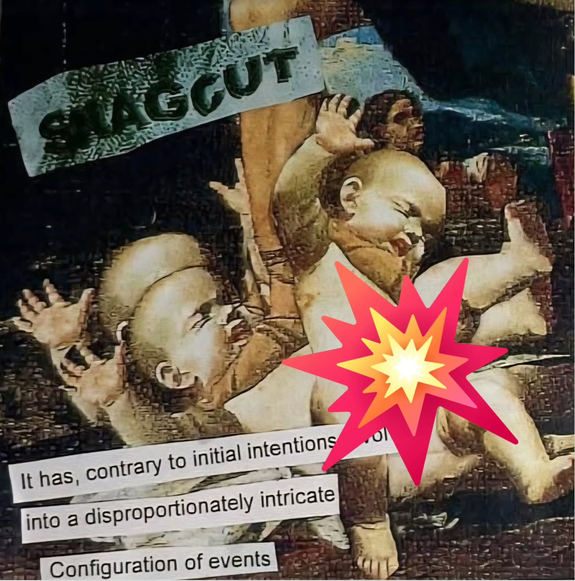 Snagcut - It has, contrary to initial intentions, evolved into a disproportionately intricate configuration of events 3"cdr