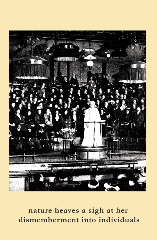 TS - Nature Heaves A Sigh At Her Dismemberment Into Individuals CS